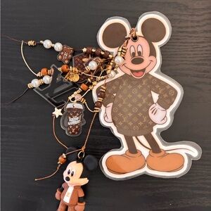 (OBO)
Louis Vuitton Mickey Mouse Charm with Brown and Tan Accents
